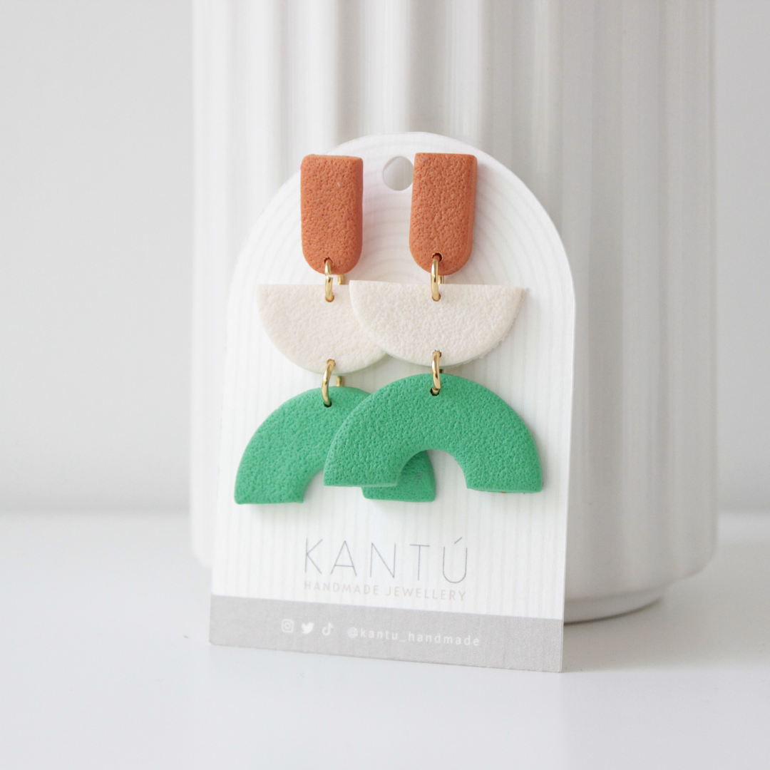 Pendientes Color Block