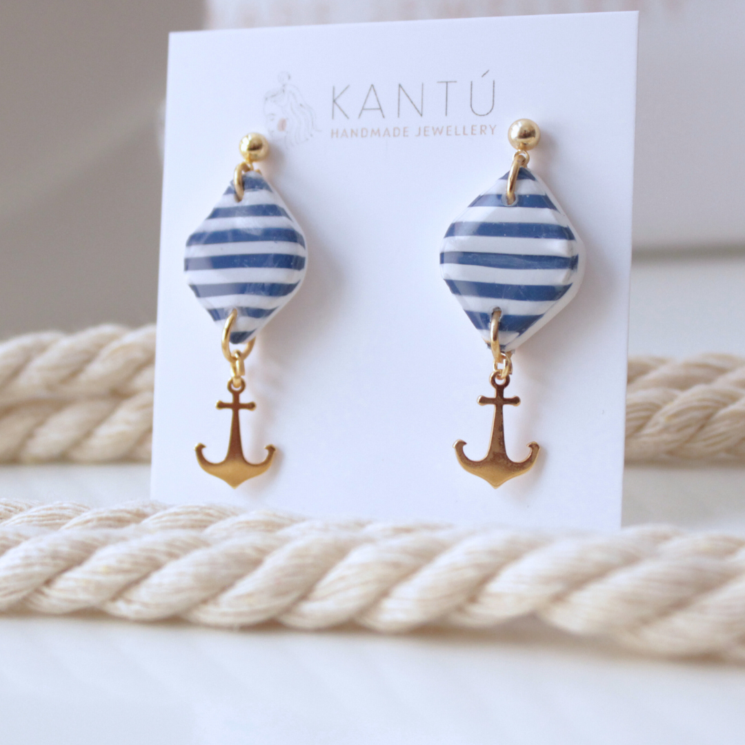 Pendientes Diamond Anchor