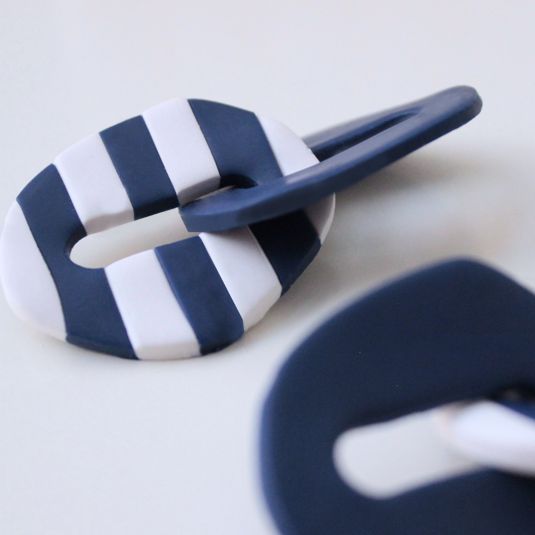 Pendientes Navy Link