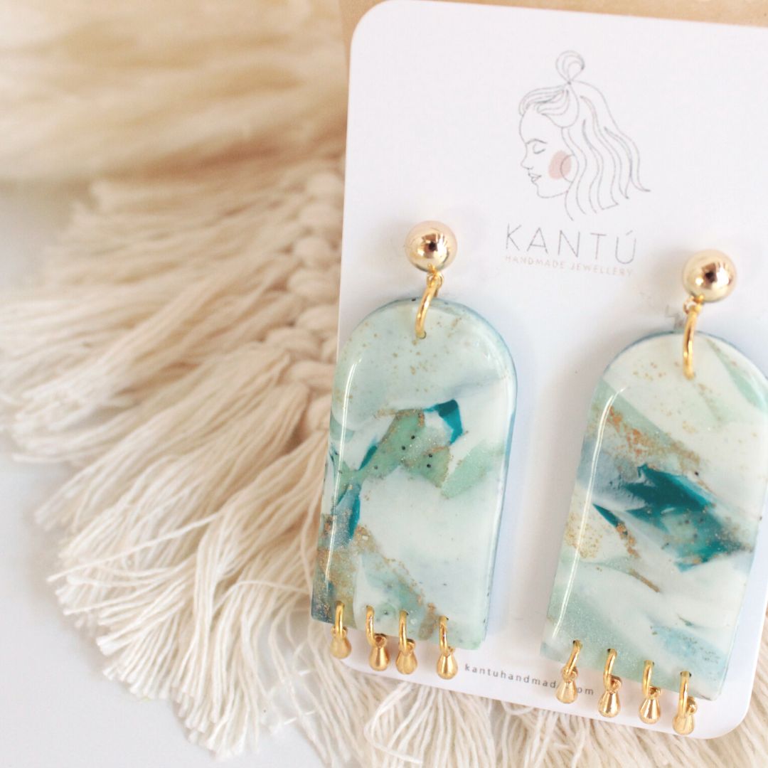 Pendientes Neptuno Vitral