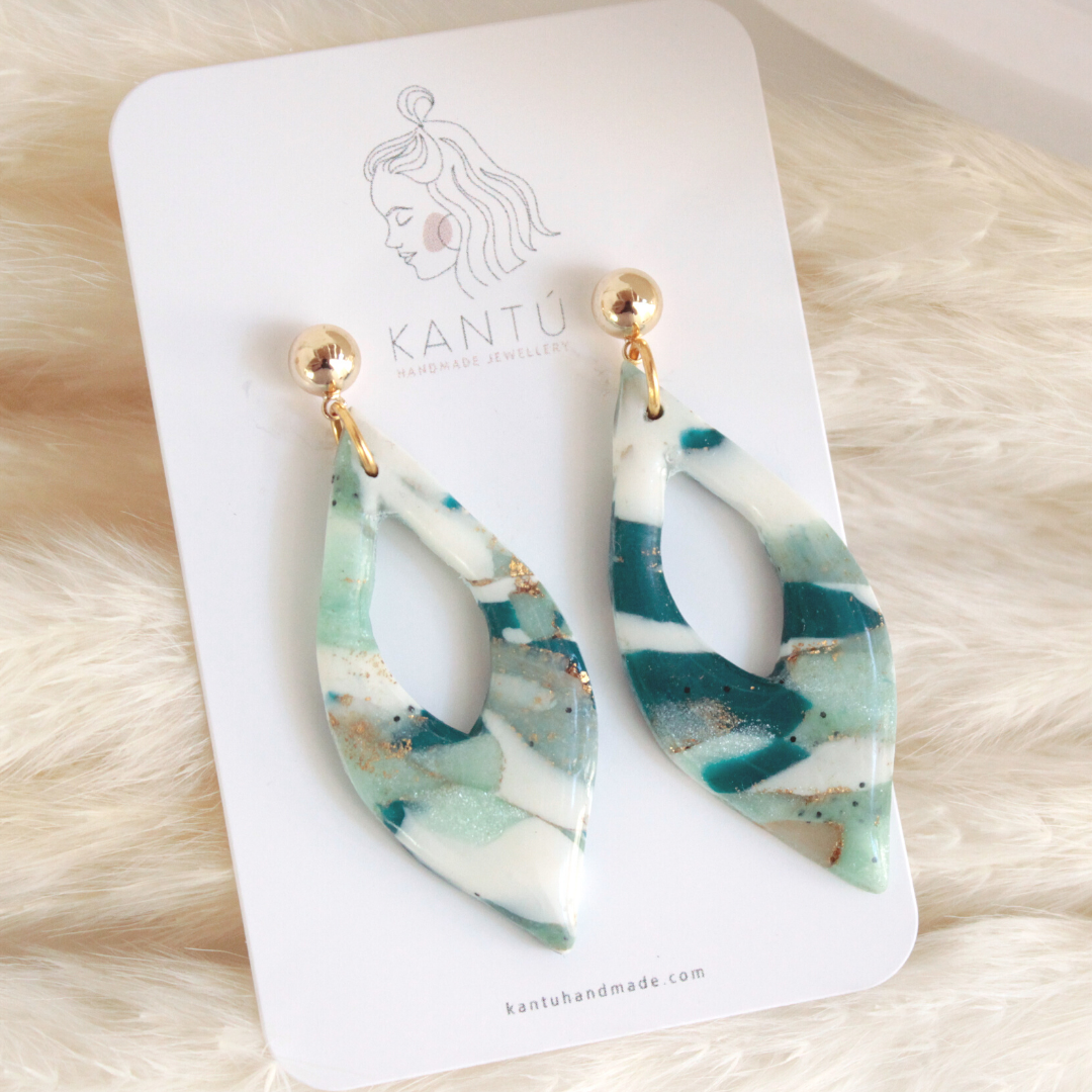 Pendientes Neptuno Pluma