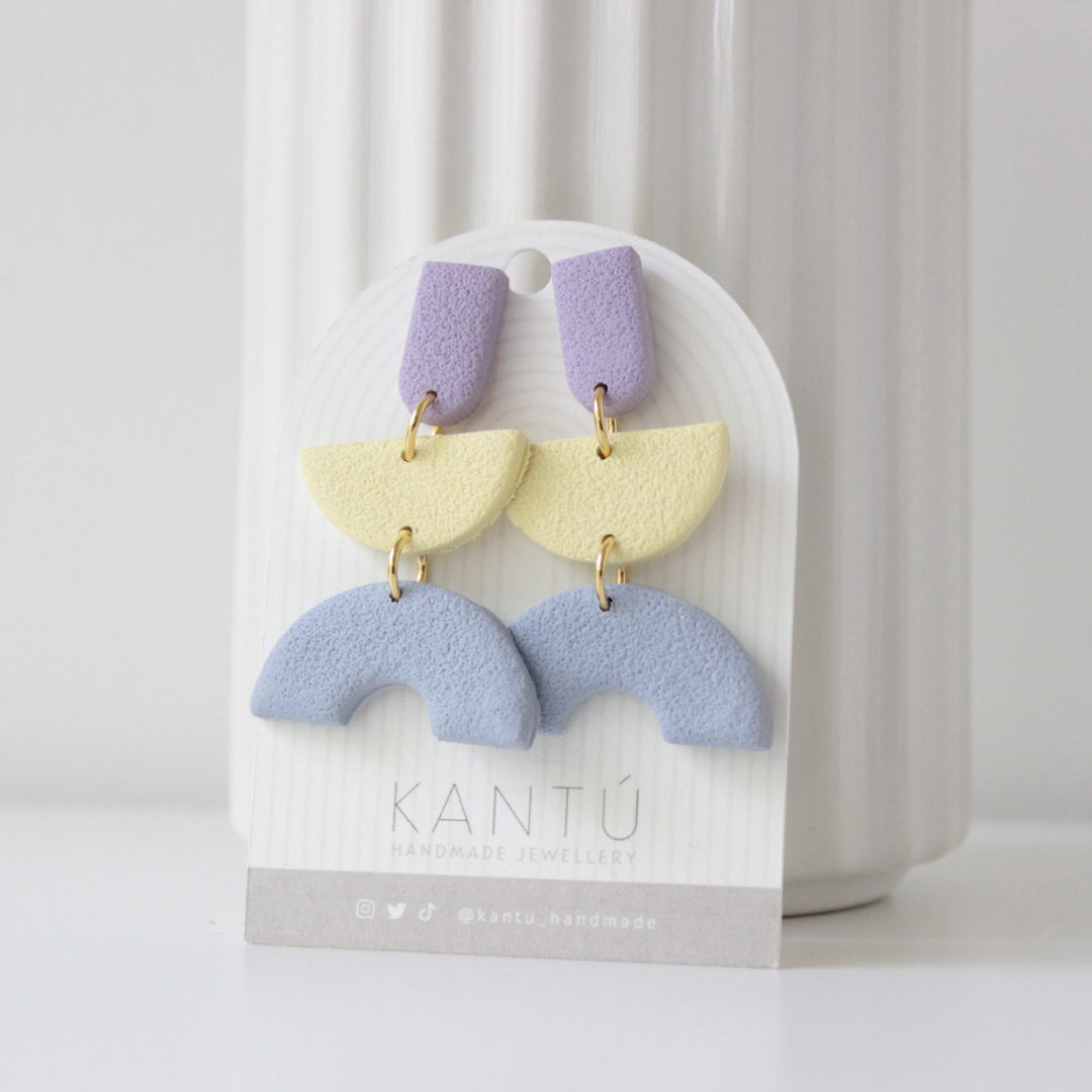 Pendientes Color Block