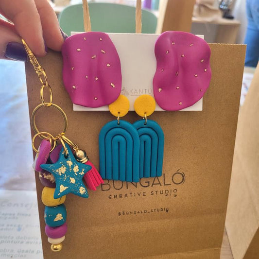 Taller de pendientes y llavero