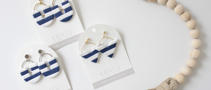Pendientes Navy Arrow